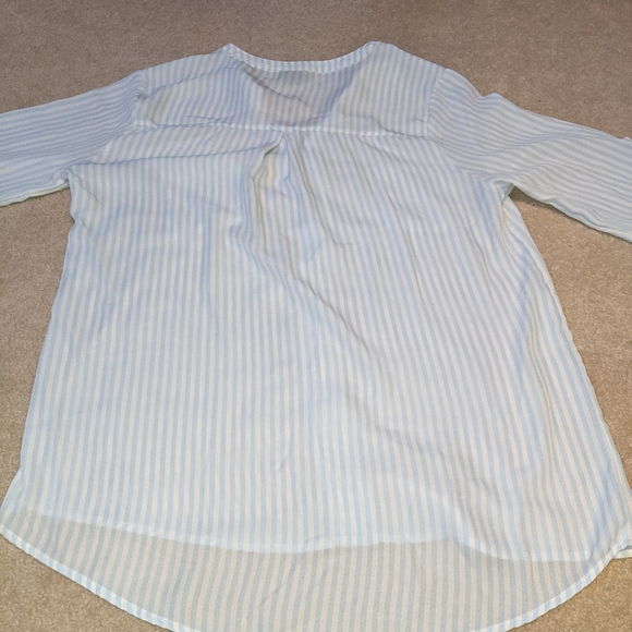Rue21 baby blue & white blouse - Picture 14 of 14